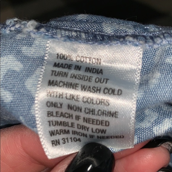 100% Cotton Button Down Top - Picture 7 of 7